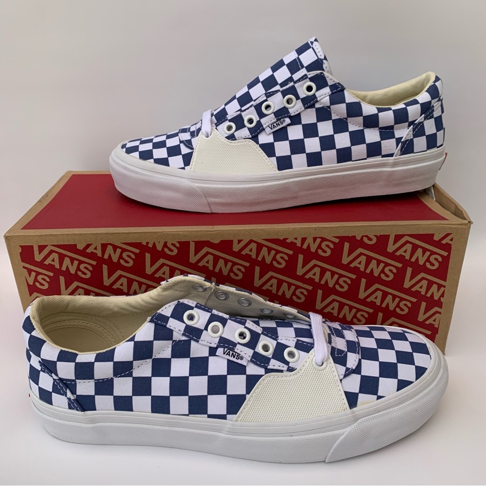 VANS Checkerboard Style 205 Shoes Sneakers True Navy Unisex Sz Men 9.5 Women 11